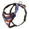 American Flag Painted Leather English Pointer Harness for Agitation Training