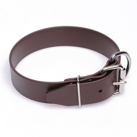 Extra Wide Brown Biothane English Pointer Collar
