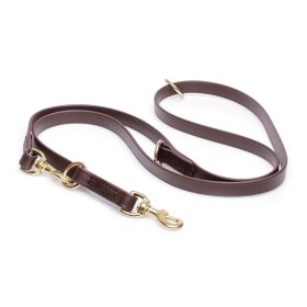 Multipurpose Brown Biothane English Pointer Leash for over 7 Different Activities