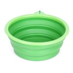Spring-Hooked Foldable Dog Bowl