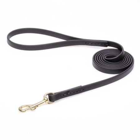 Black Biothane English Pointer Leash for Walking, Tracking