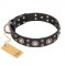 "Vintage Necklace" FDT Artisan Studded Black Leather English Pointer Collar