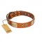 "Perfect Blend" FDT Artisan Tan Leather English Pointer Collar 1 1/2 inch (40 mm) wide
