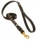 Studded Leather English Pointer Leash for Dog Walking and Training