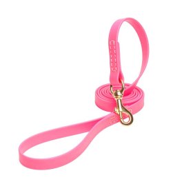 Pink Waterproof English Pointer Leash Made of Biothane