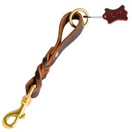 Short Leather English Pointer Leash (Pull Tab Leash)