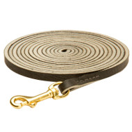 Long Leather English Pointer Leash for Tracking, Training and Walking