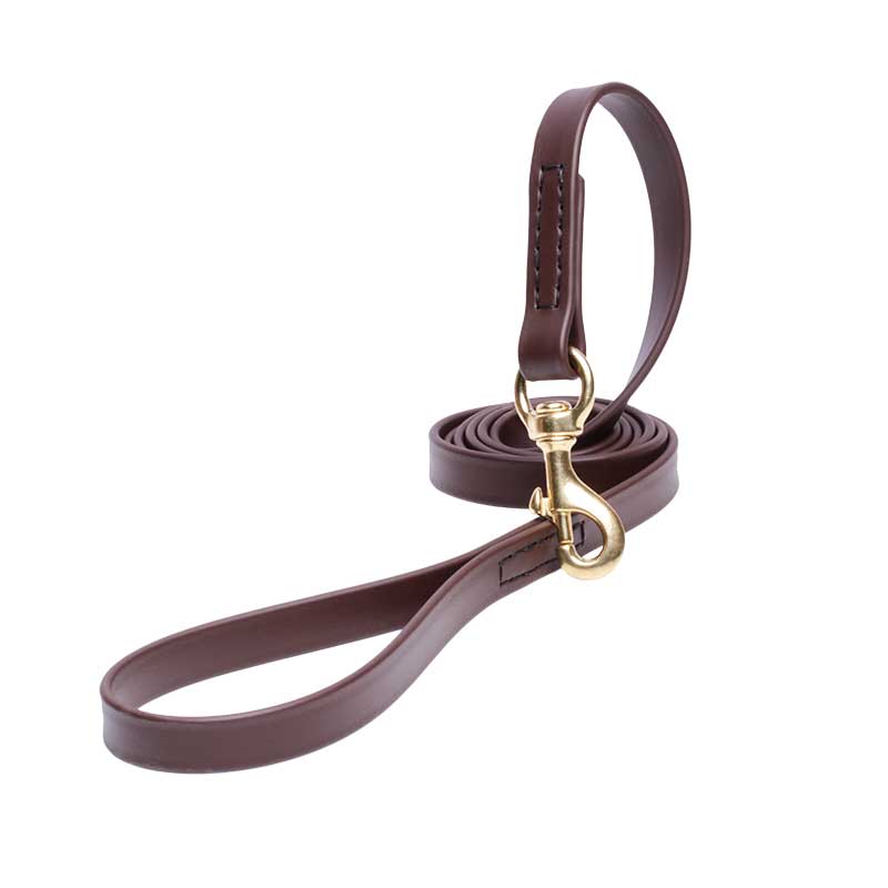Brown Waterproof English Pointer Leash Made of Biothane