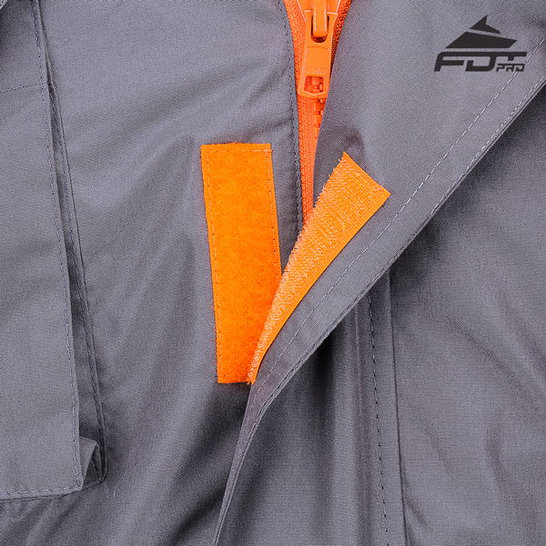 Strong Velcro on Dog Trainer Jacket for Handy Use