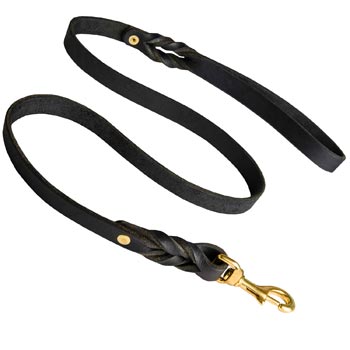 Dog Leather Leash for English Pointer Training and Walking
