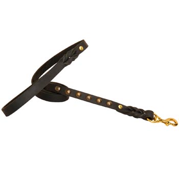 Custom Leather English Pointer Leash for Fancy Dog Walking