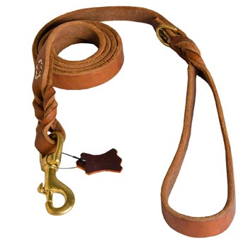 Leather Leash for English Pointer Successful Schutzhund Training