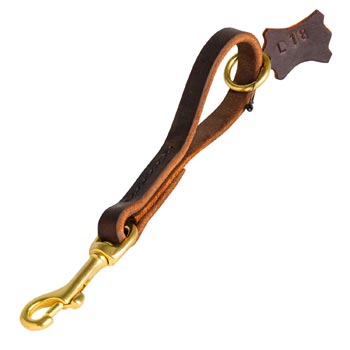 Leather Dog Leash Short Hand Crafted for English Pointer