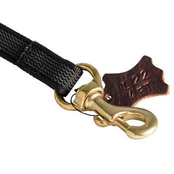 Strong English Pointer Leash Nylon with Brass Snap Hook